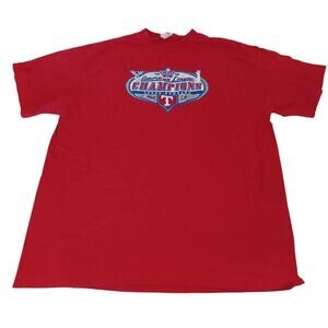 Vintage 2010 World Series Texas Rangers Red T-Shirt Size XL